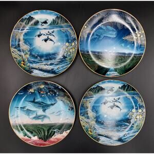Danbury Mint Collectors Plates Underwater Paradise Set of 4 Limited Edition